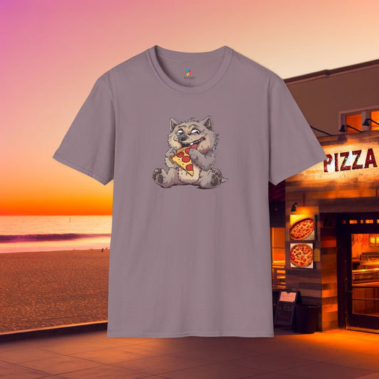"Pizza Perfect Wolf" Unisex Soft-Style T-Shirt